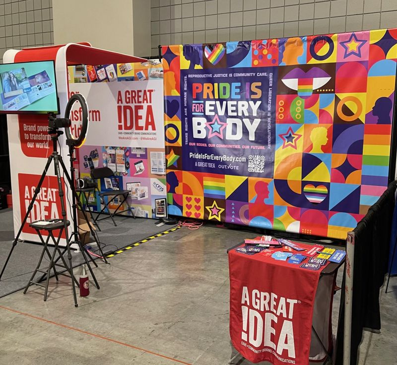 The PrideLife Expo had lots of colorful displays