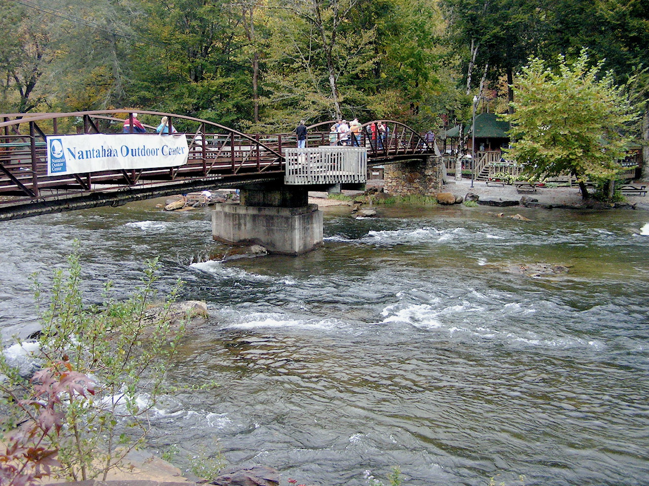 Bridge at the Nantahala Outdoor Center